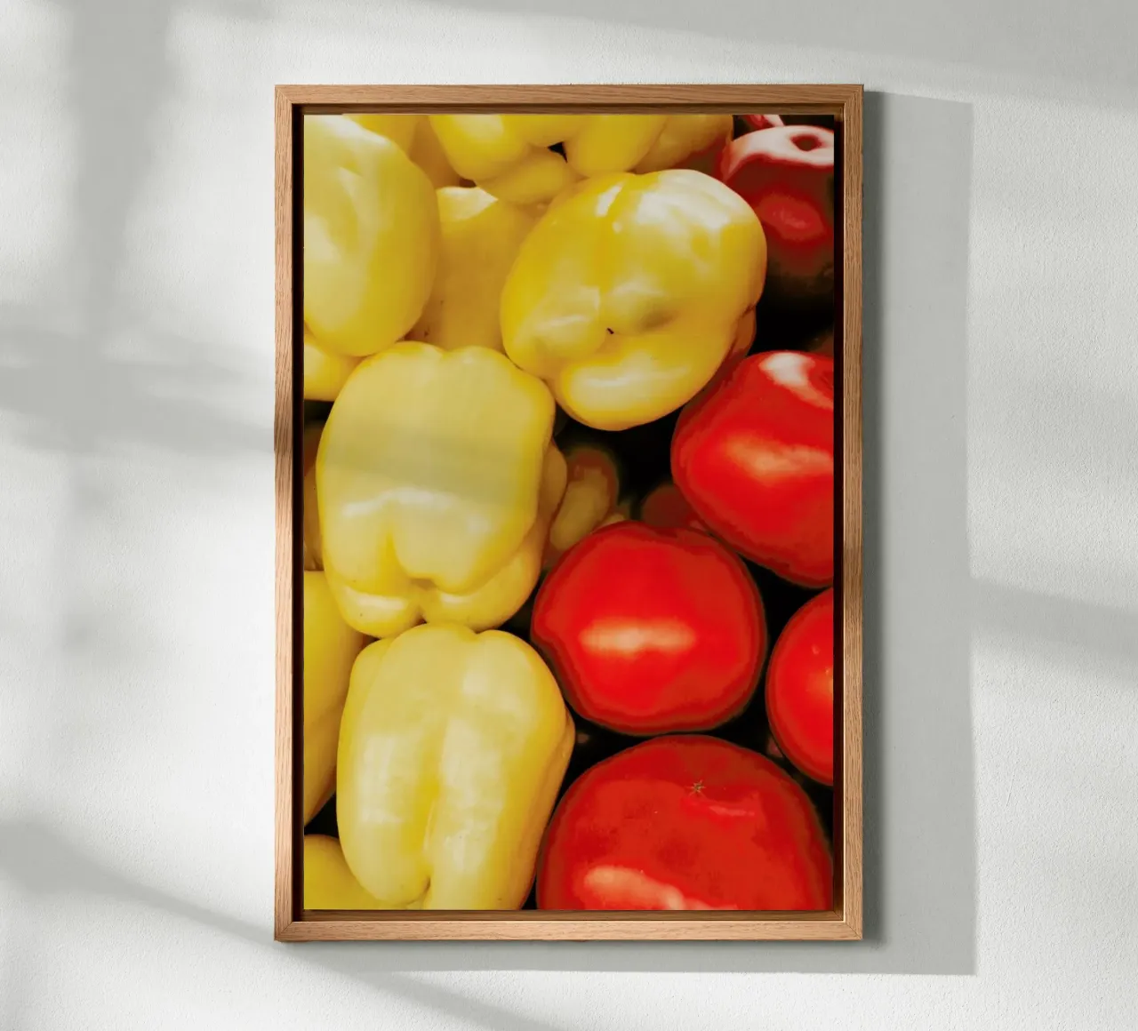 Red And Yellow tela con Cornice a cassetta da Sebastian Hilgetag