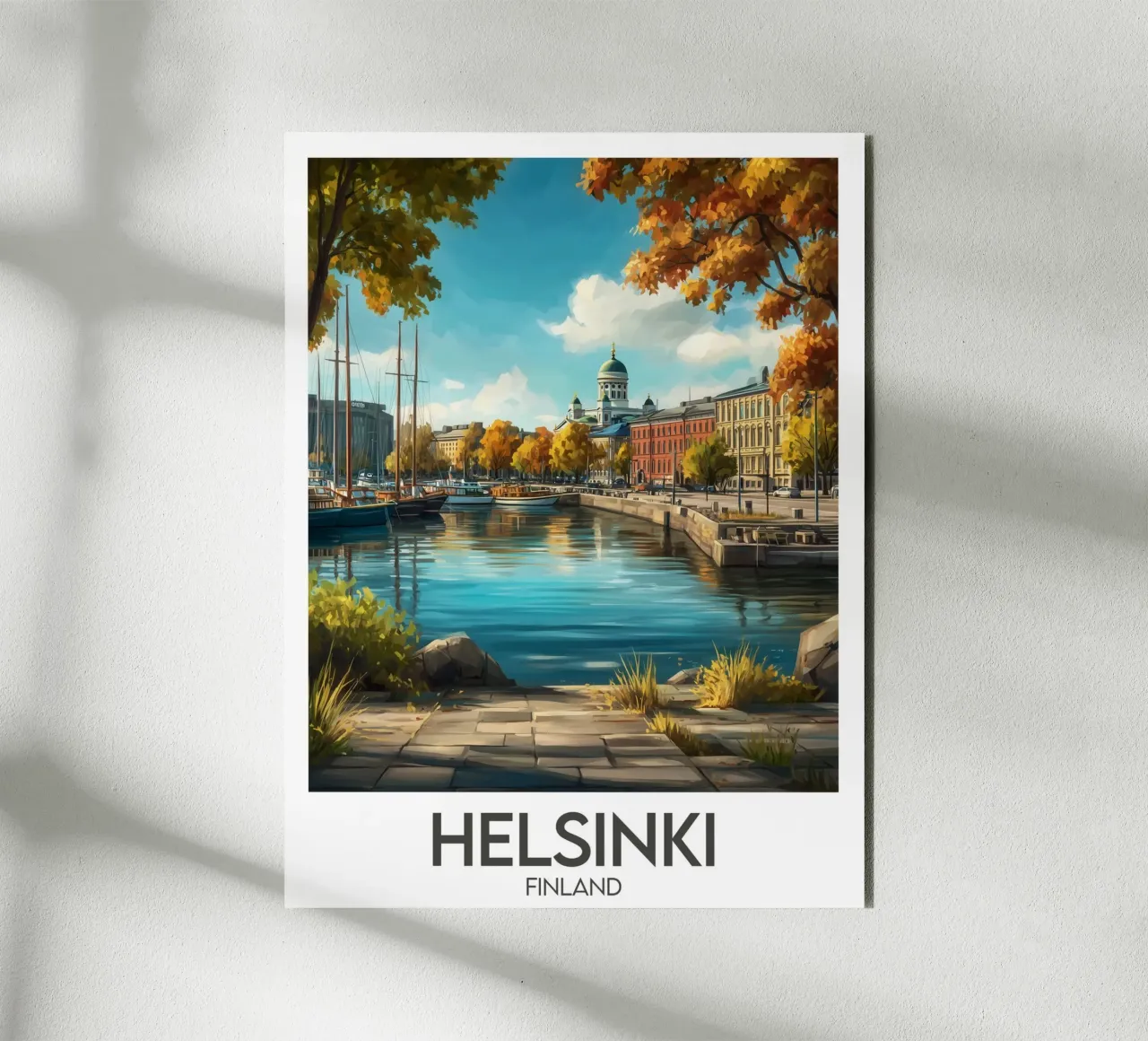 Affiche Helsinki alluminio dibond da Frame the World