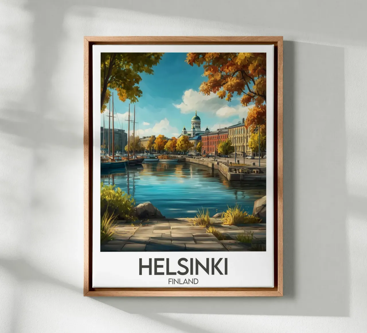 Affiche Helsinki tela da Frame the World