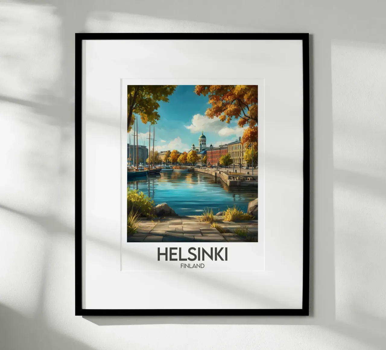 Affiche Helsinki carta hahnemühle da Frame the World