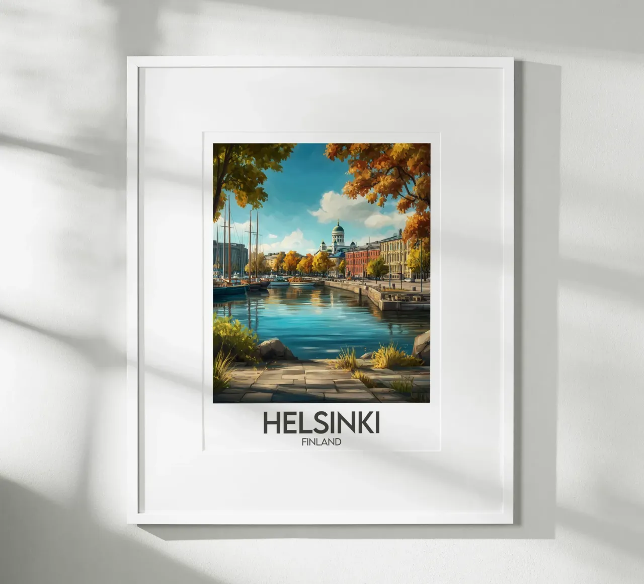Affiche Helsinki carta hahnemühle da Frame the World