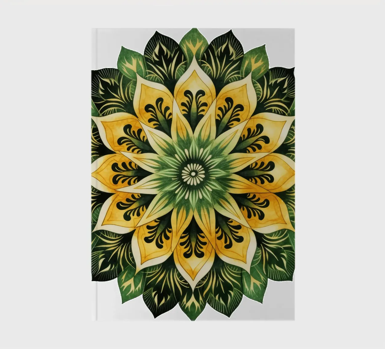 Mandala vert carnet de notes de Spiritual Touch