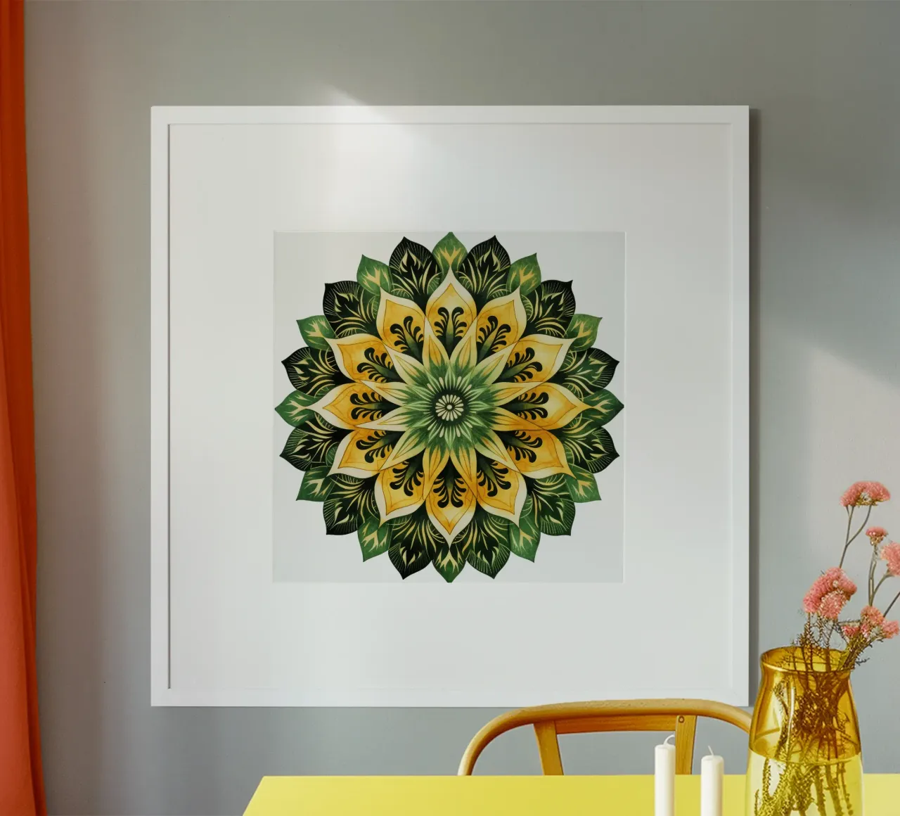Mandala verde carta hahnemühle da Spiritual Touch