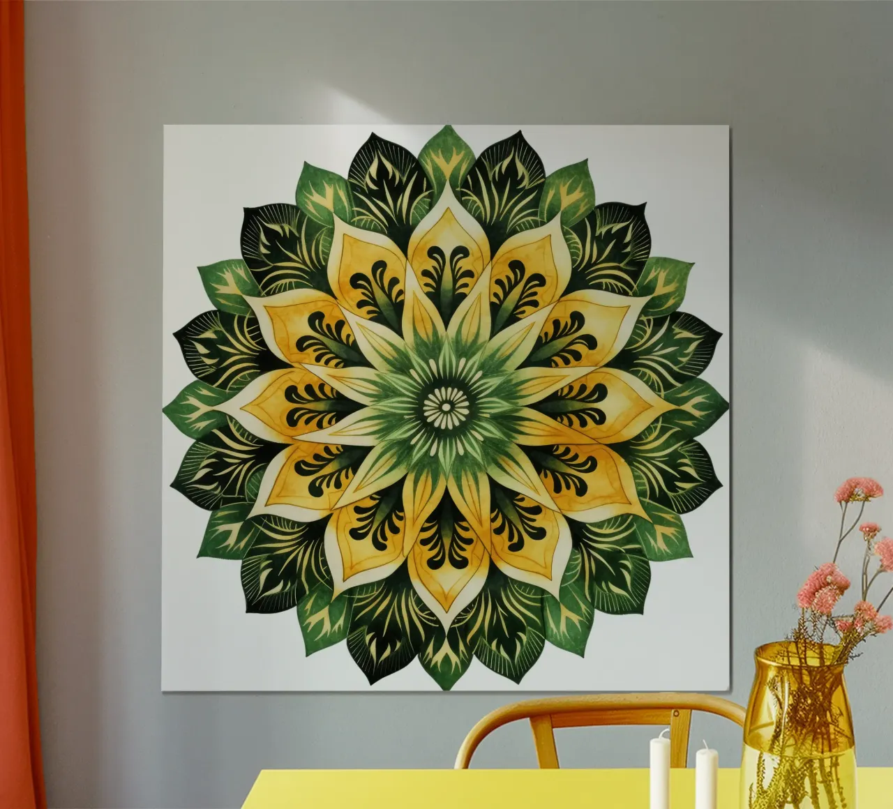 Mandala verde product.type.poster common.byCreator Spiritual Touch