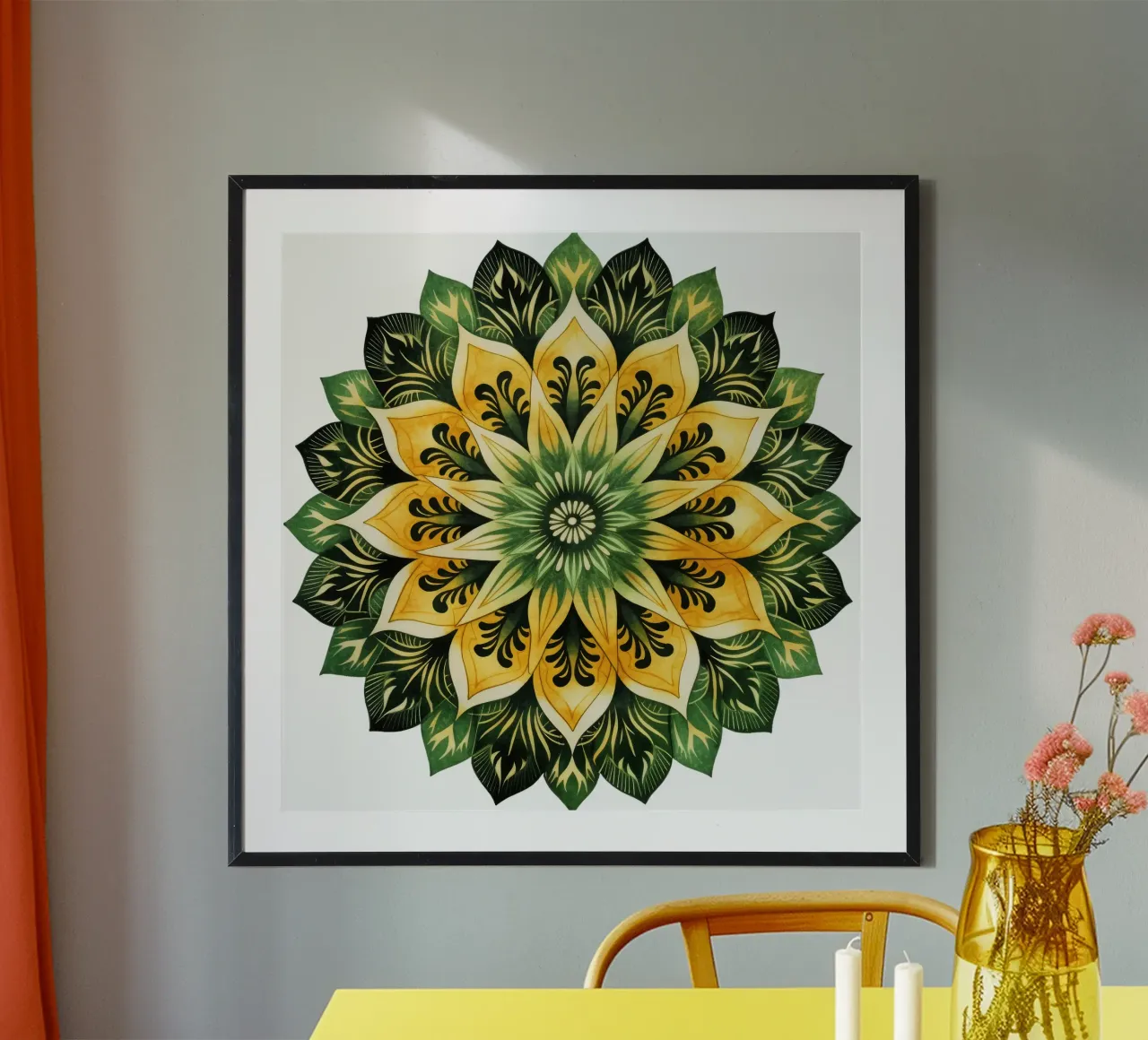 Mandala verde product.type.poster common.byCreator Spiritual Touch