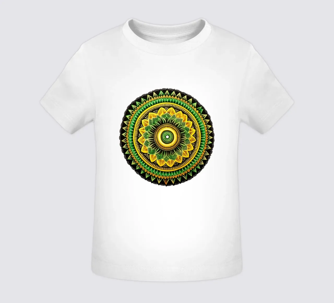 Mandala verde maglietta neonato da Spiritual Touch