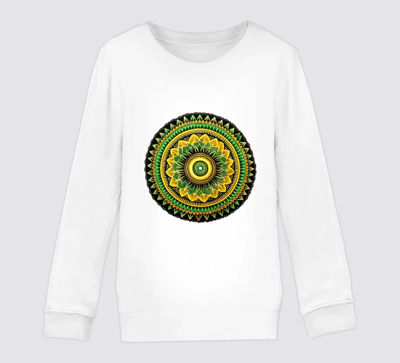 Mandala verde felpa bambino da Spiritual Touch