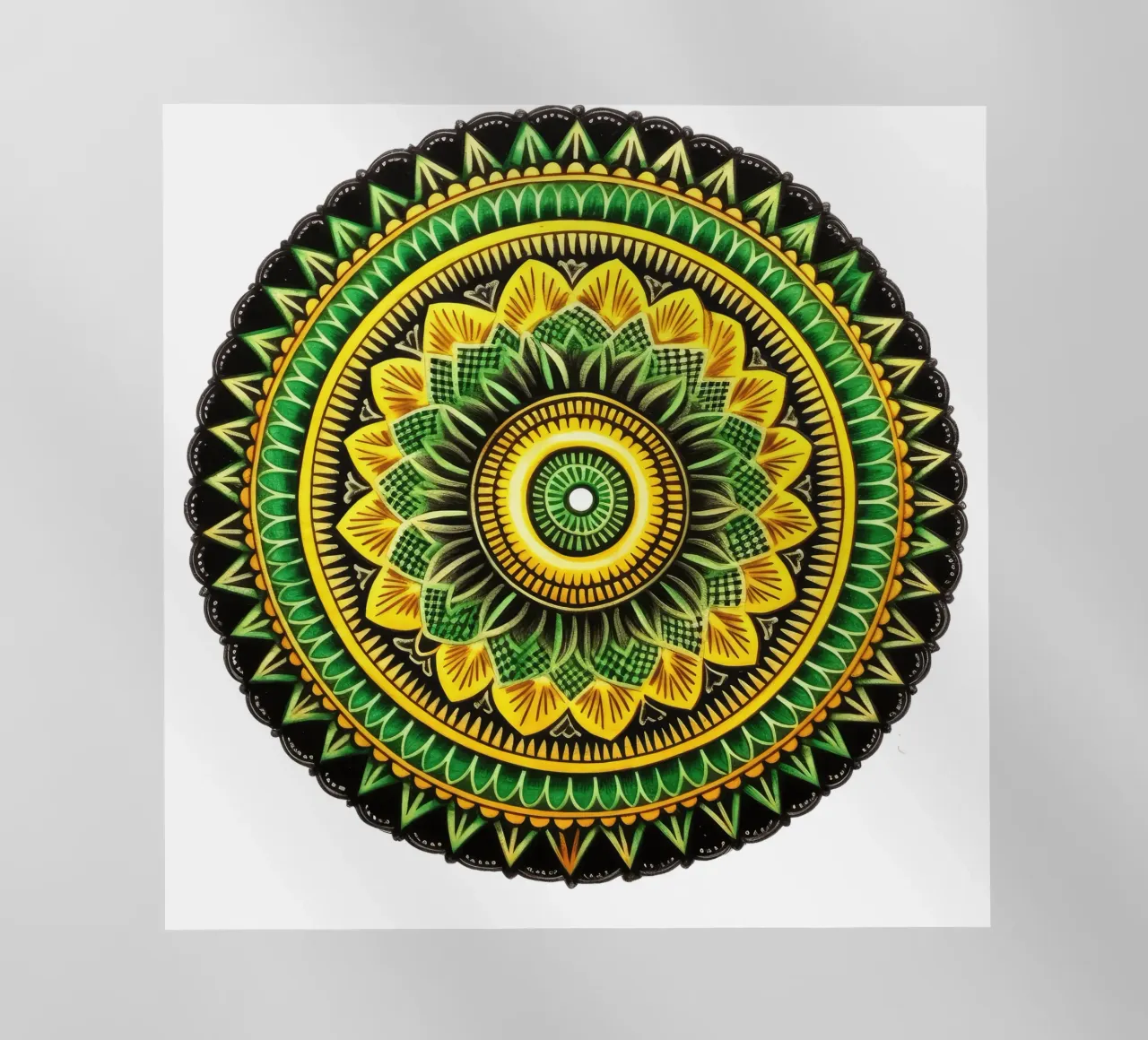 Mandala verde pellicola backlit da Spiritual Touch