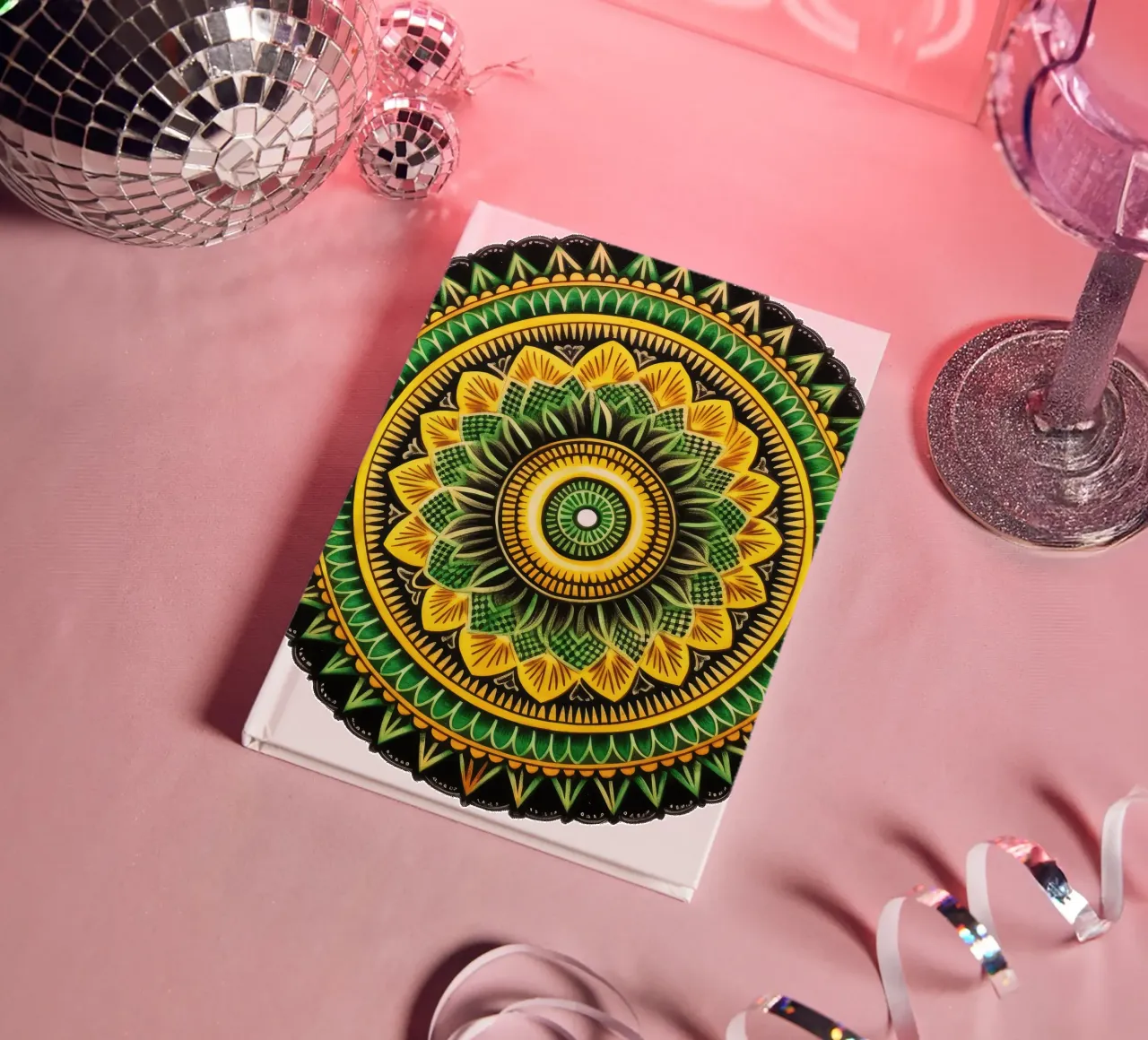 Mandala vert carnet de notes de Spiritual Touch