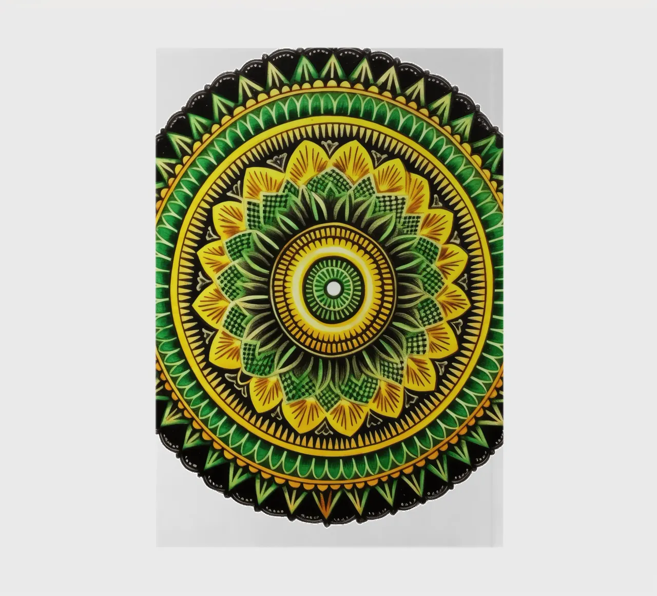 Mandala vert carnet de notes de Spiritual Touch