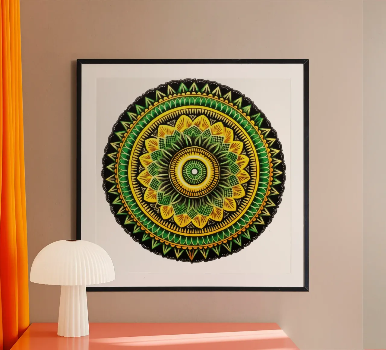 Grünes Mandala Hahnemühle von Spiritual Touch