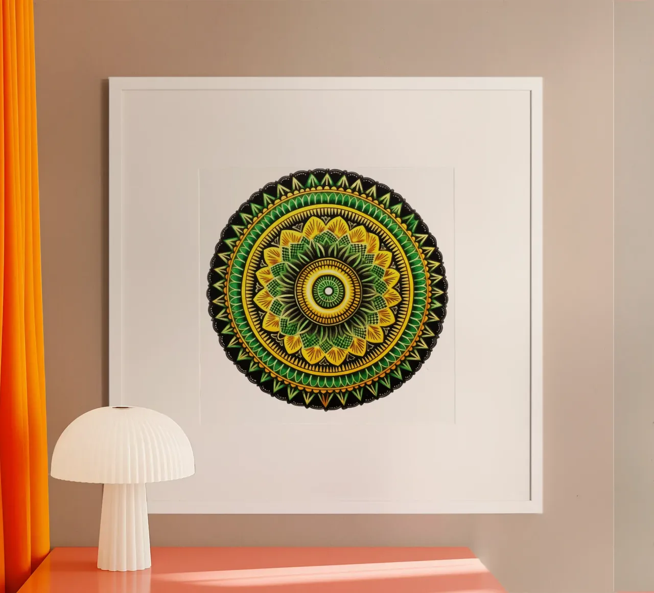 Mandala verde poster da Spiritual Touch