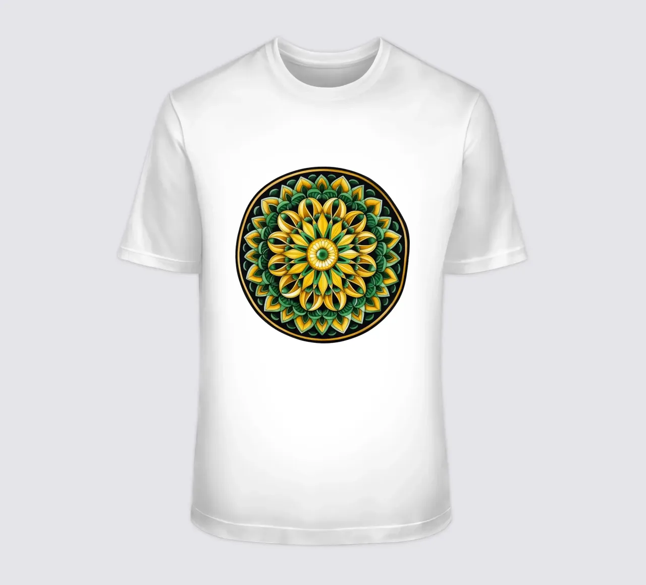 Mandala verde t-shirt da Spiritual Touch
