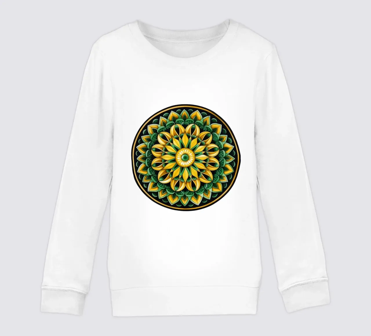 Mandala verde felpa bambino da Spiritual Touch