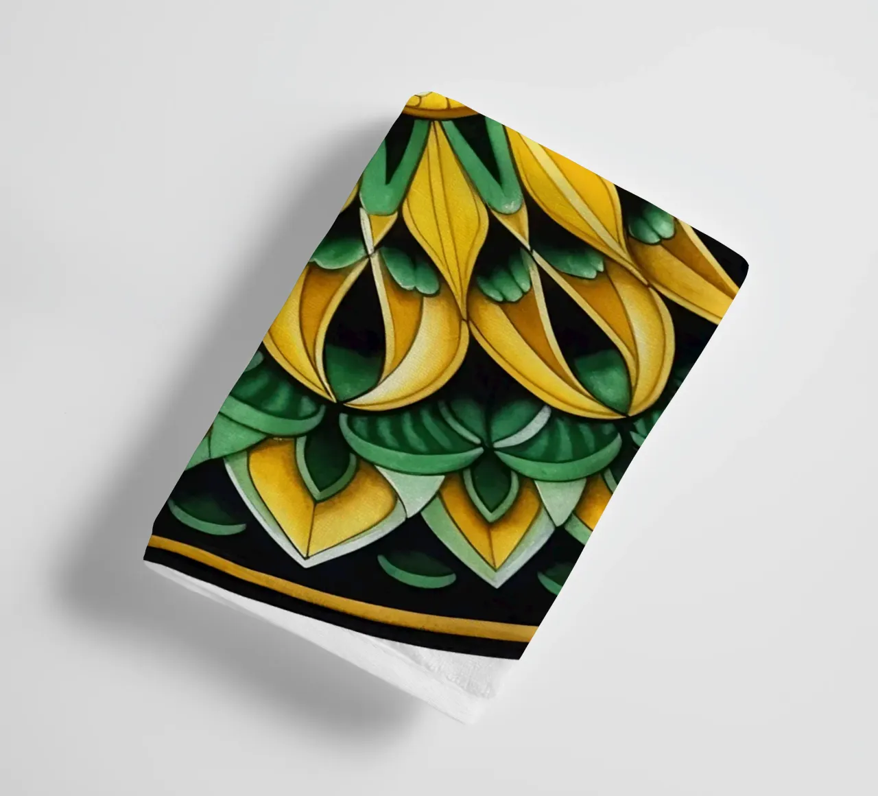 Mandala verde asciugamano da bagno da Spiritual Touch