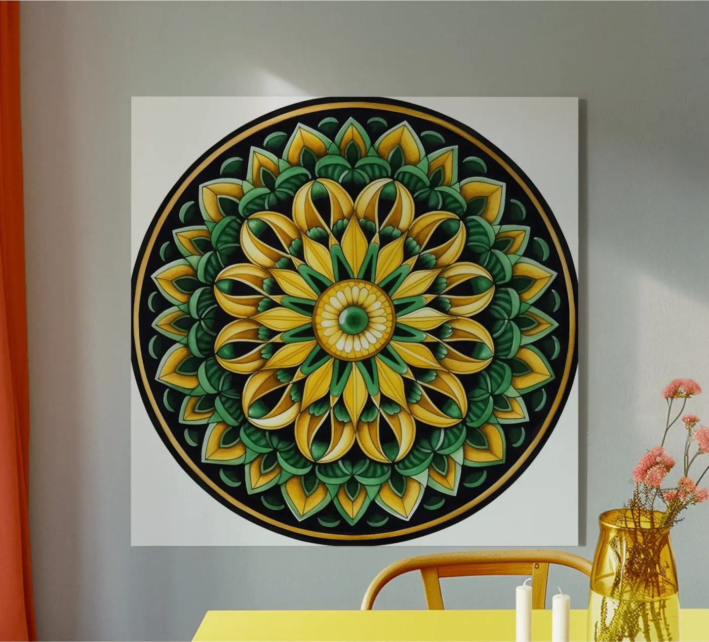 Green Mandala plexiglas de Spiritual Touch