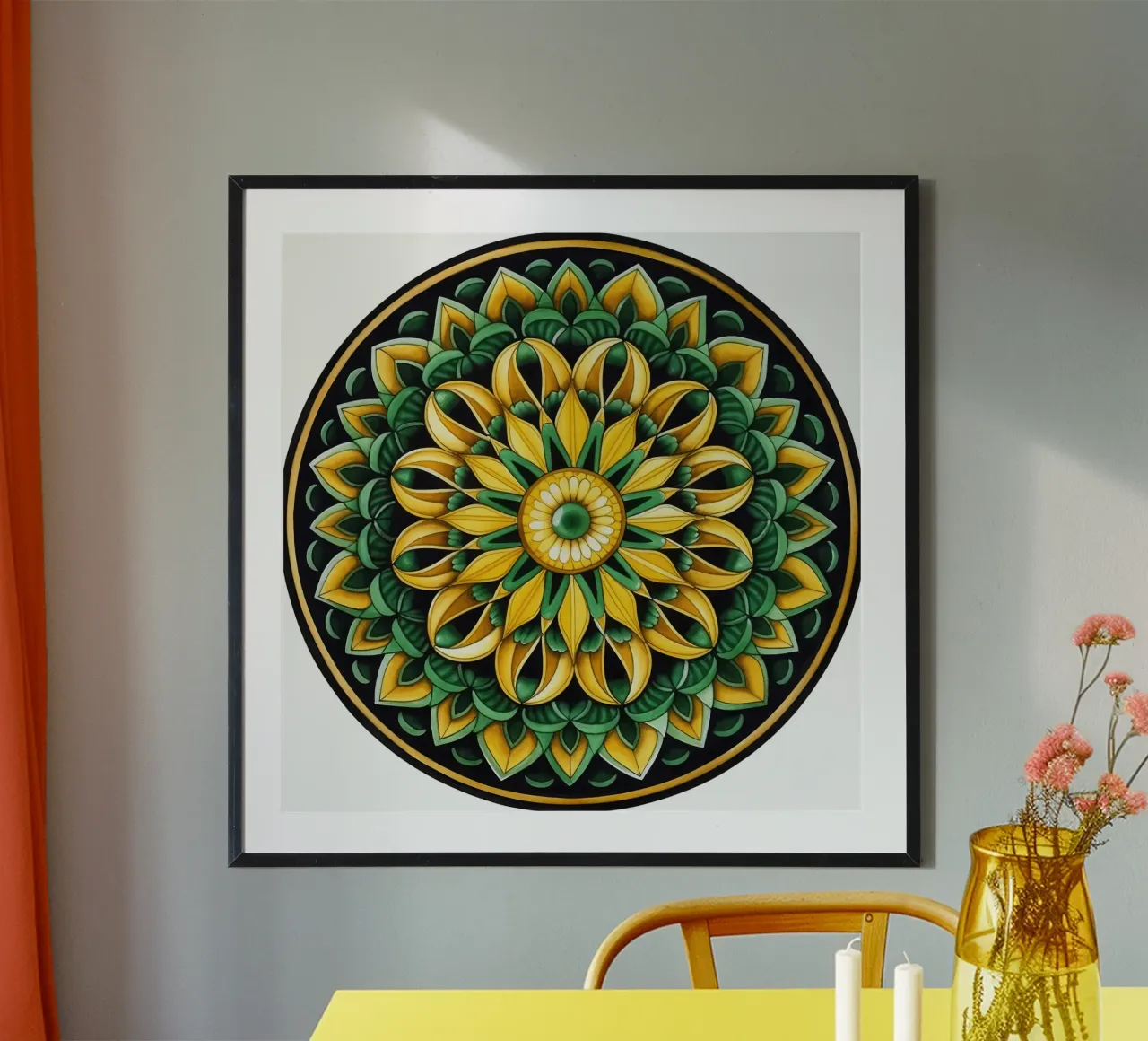 Mandala verde poster da Spiritual Touch