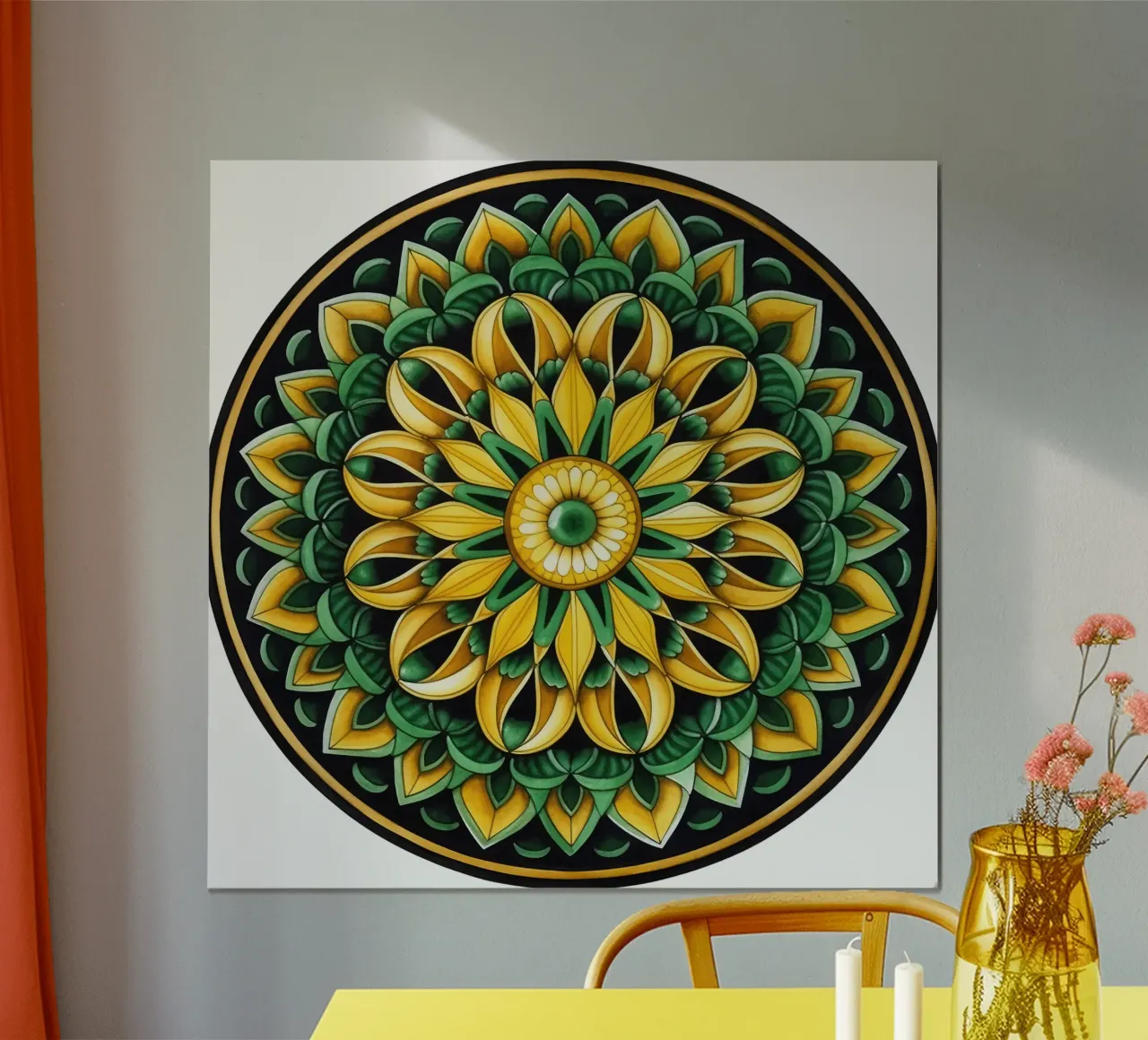 Mandala verde poster da Spiritual Touch