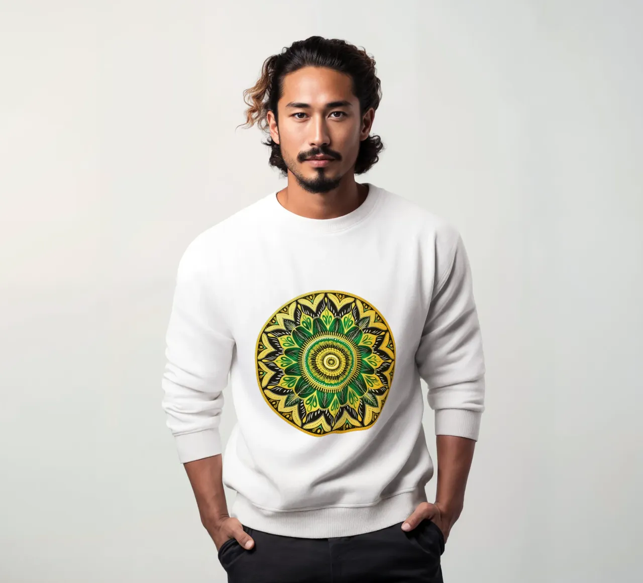 Mandala verde felpa da Spiritual Touch