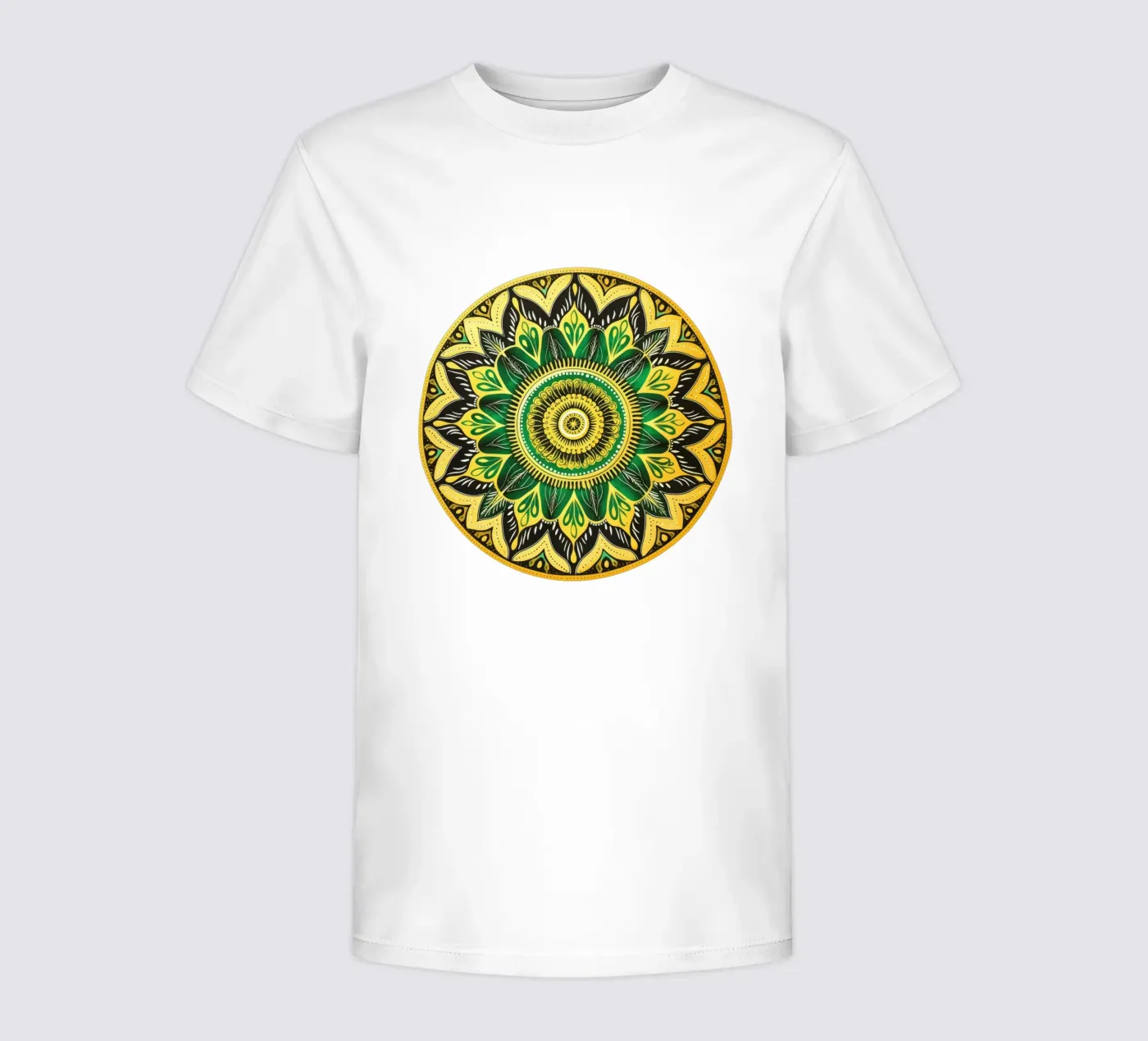Mandala verde t-shirt bambini da Spiritual Touch