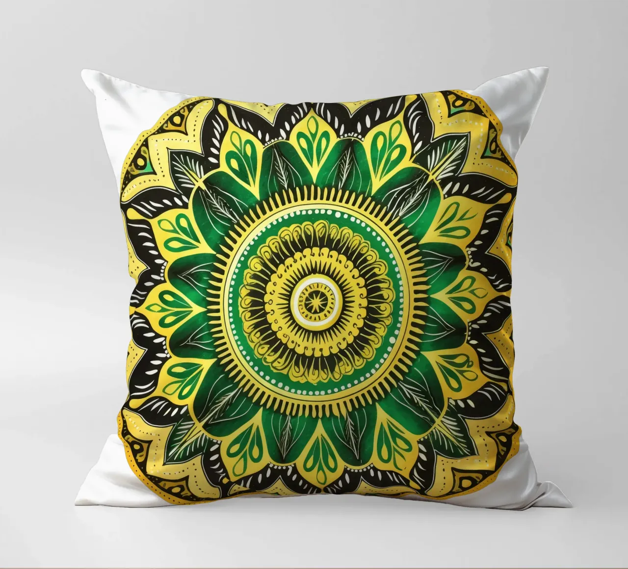 Mandala verde cuscino da Spiritual Touch