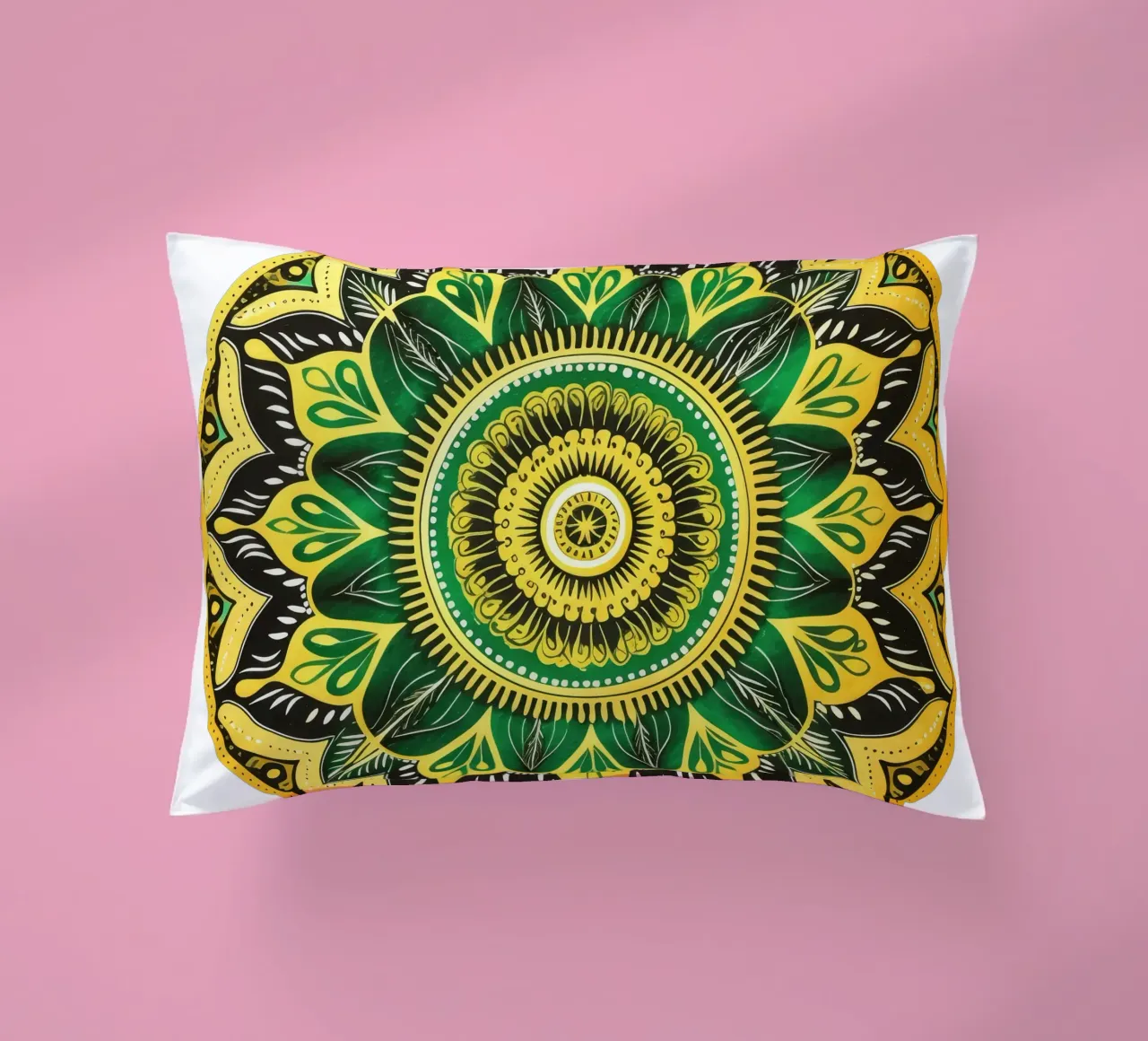 Mandala verde cuscino da Spiritual Touch