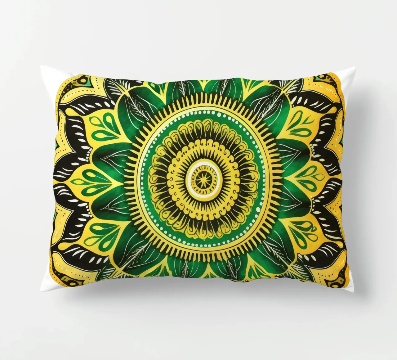 Mandala verde cuscino da Spiritual Touch