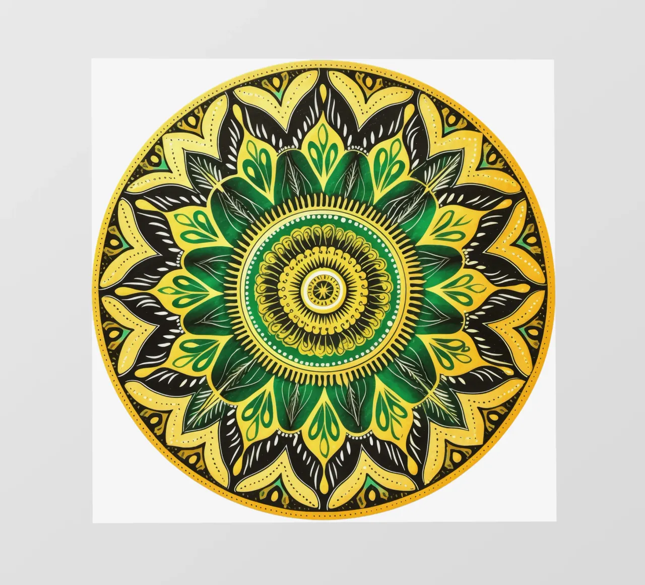 Mandala verde pellicola backlit da Spiritual Touch