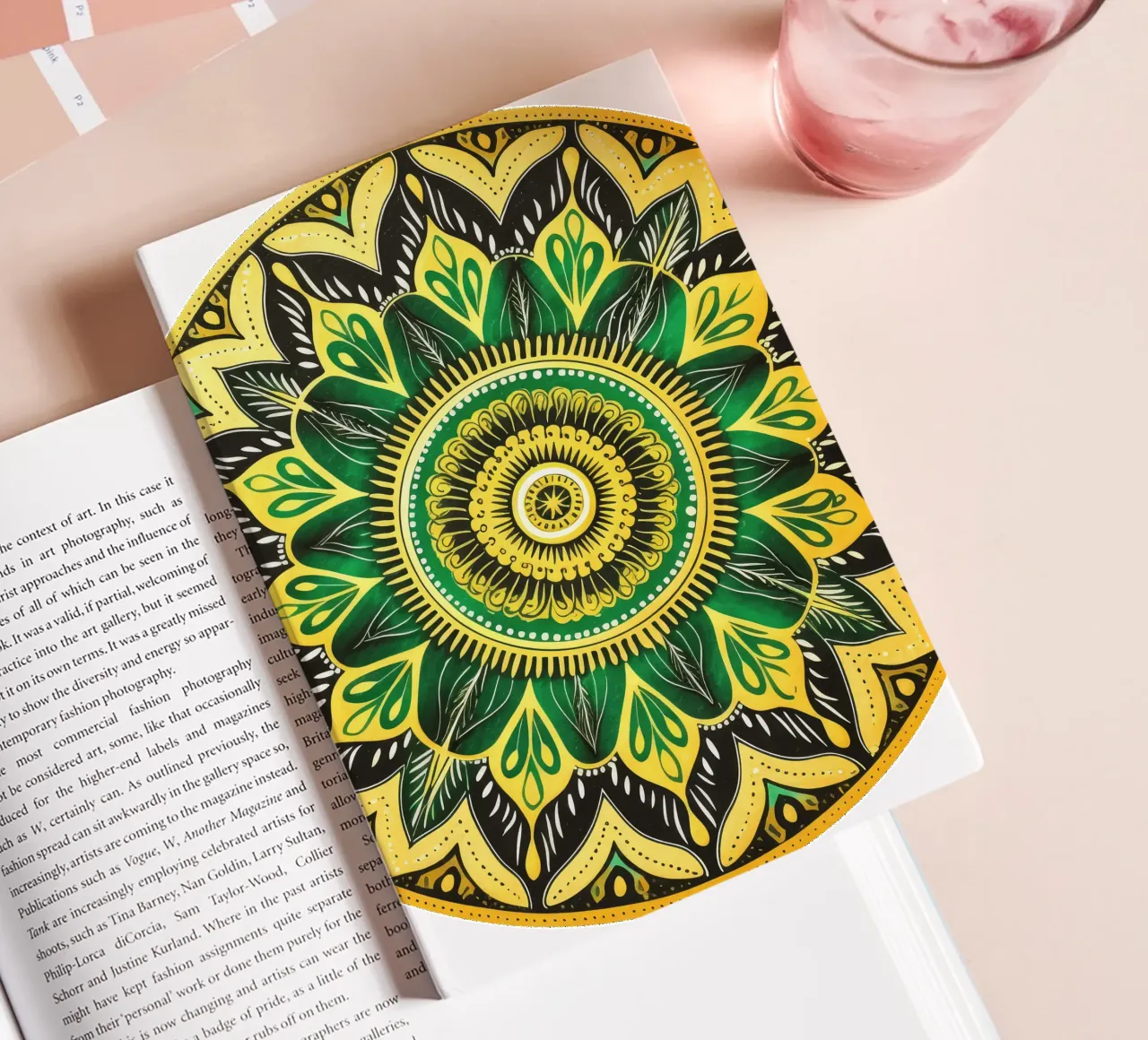 Mandala vert carnet de notes de Spiritual Touch
