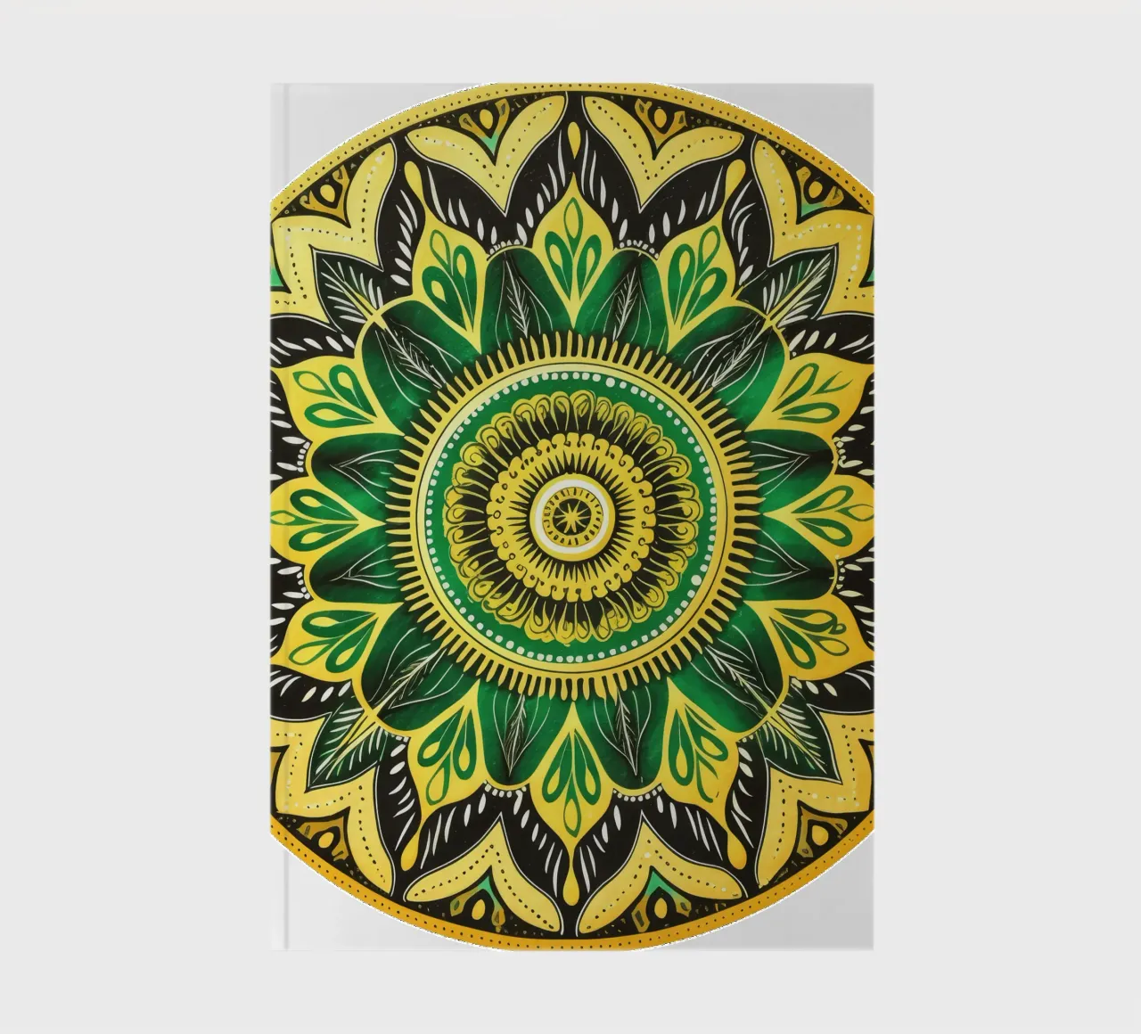 Mandala vert carnet de notes de Spiritual Touch