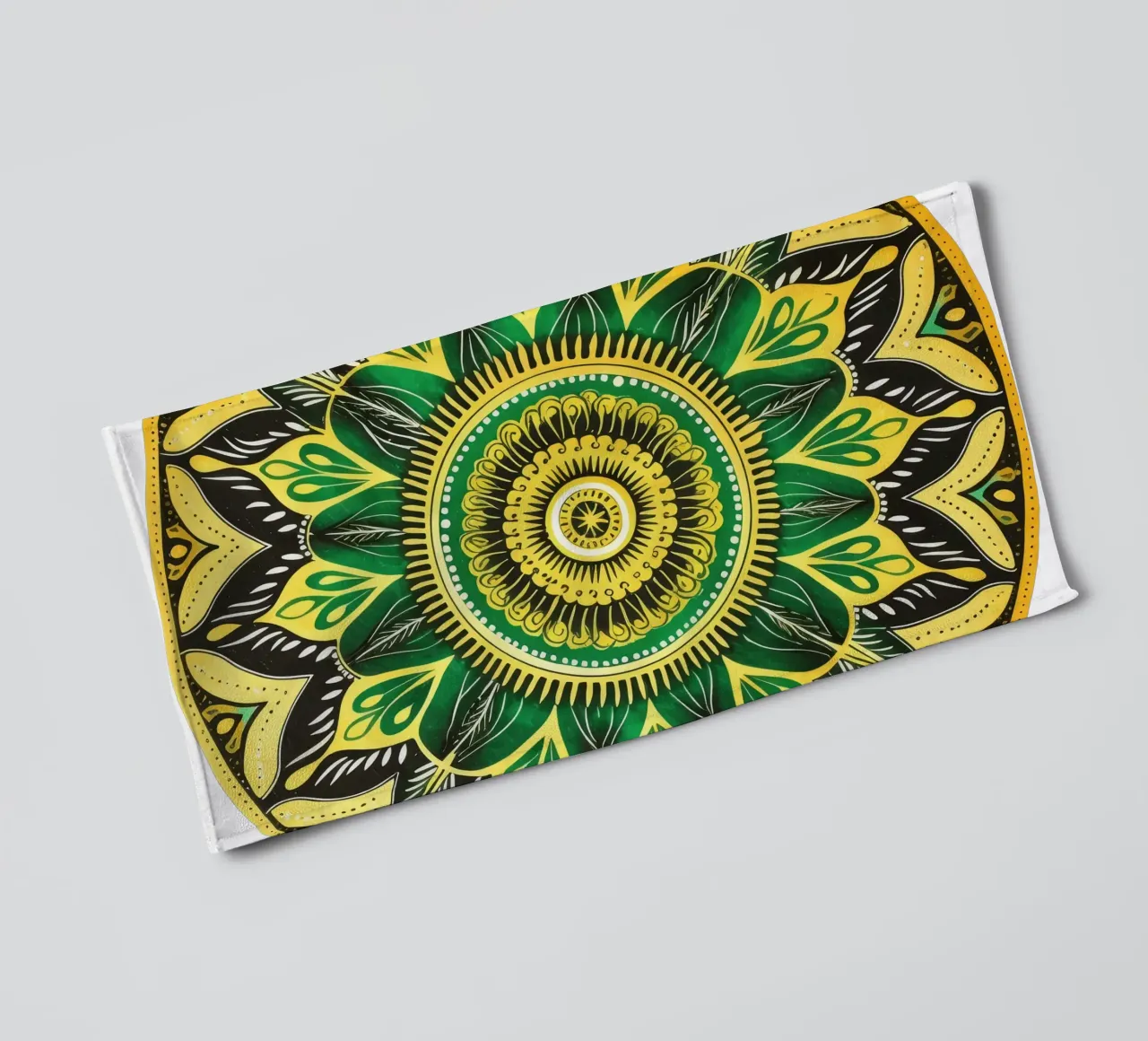 Mandala vert serviette de bain de Spiritual Touch