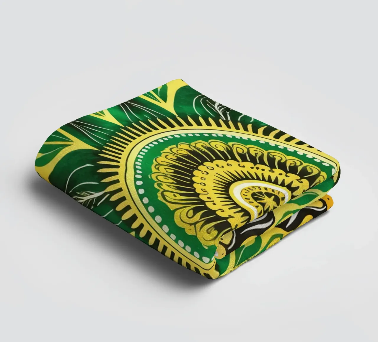 Mandala vert serviette de bain de Spiritual Touch