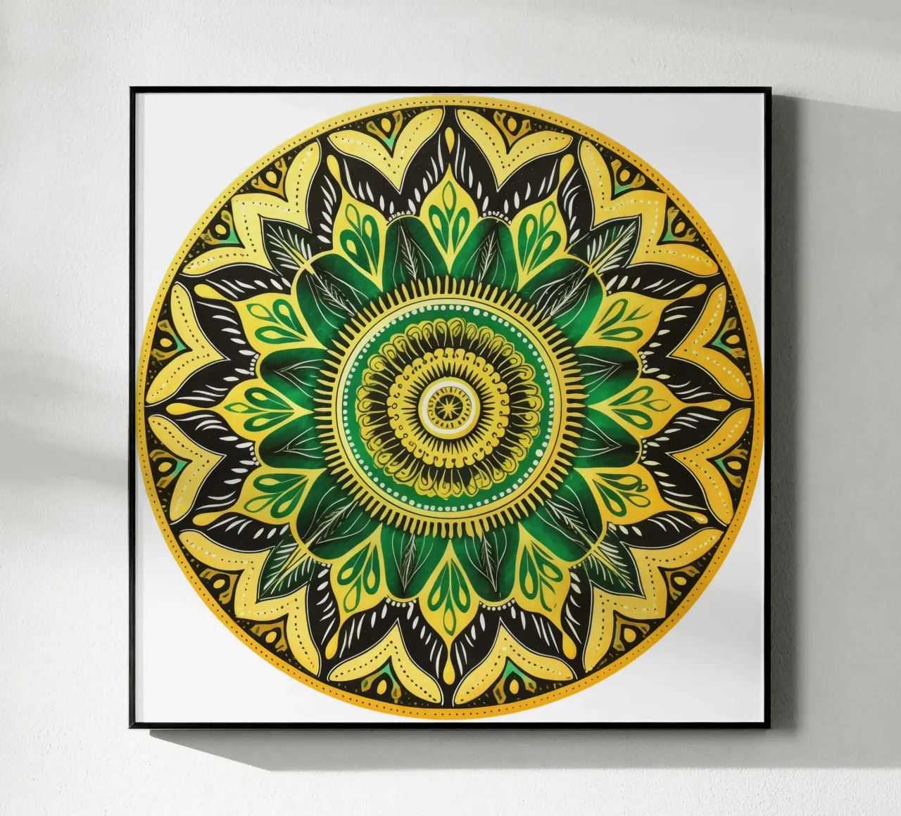 Mandala verde plexiglass da Spiritual Touch