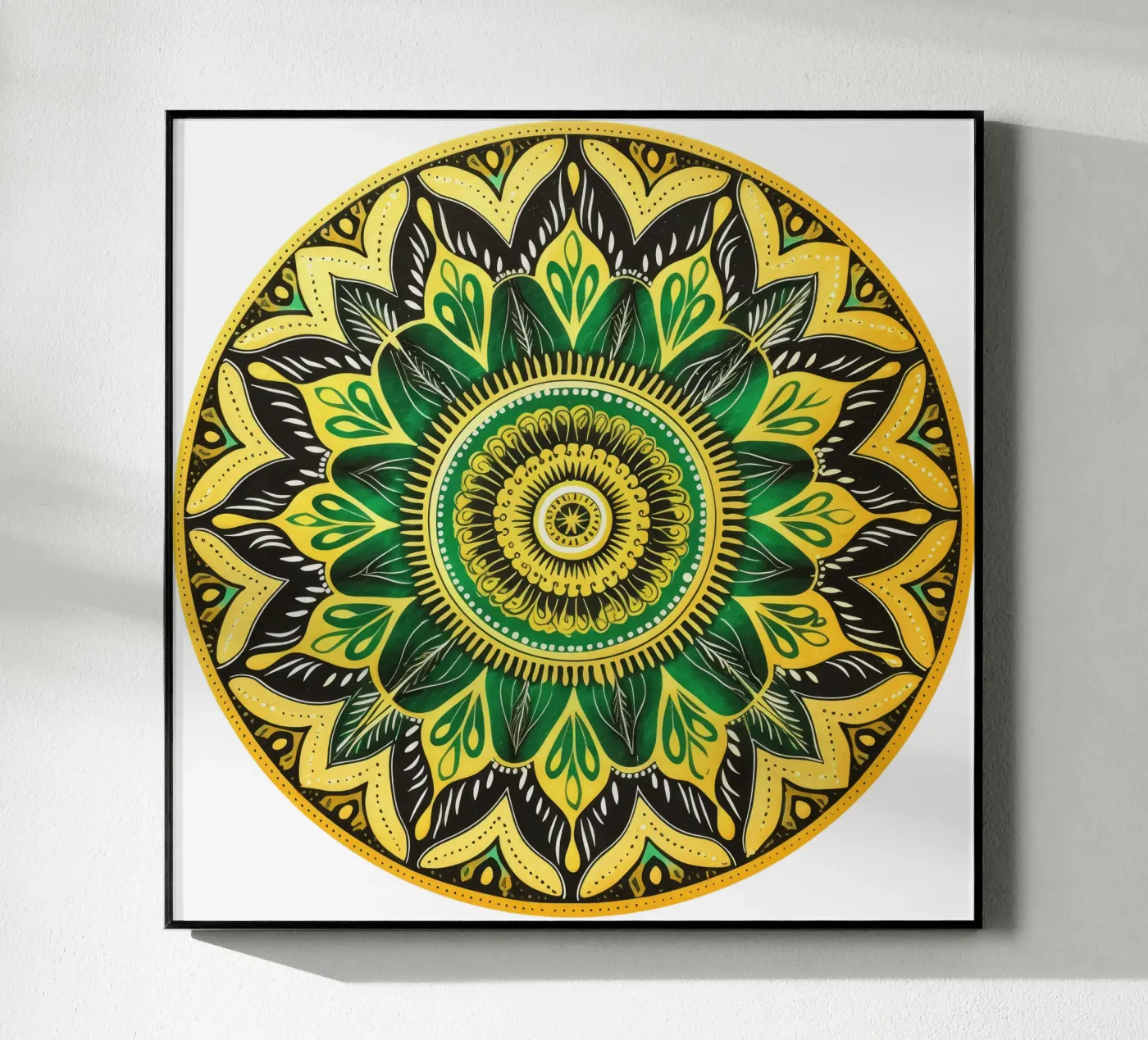 Green Mandala Acryl-Glas von Spiritual Touch