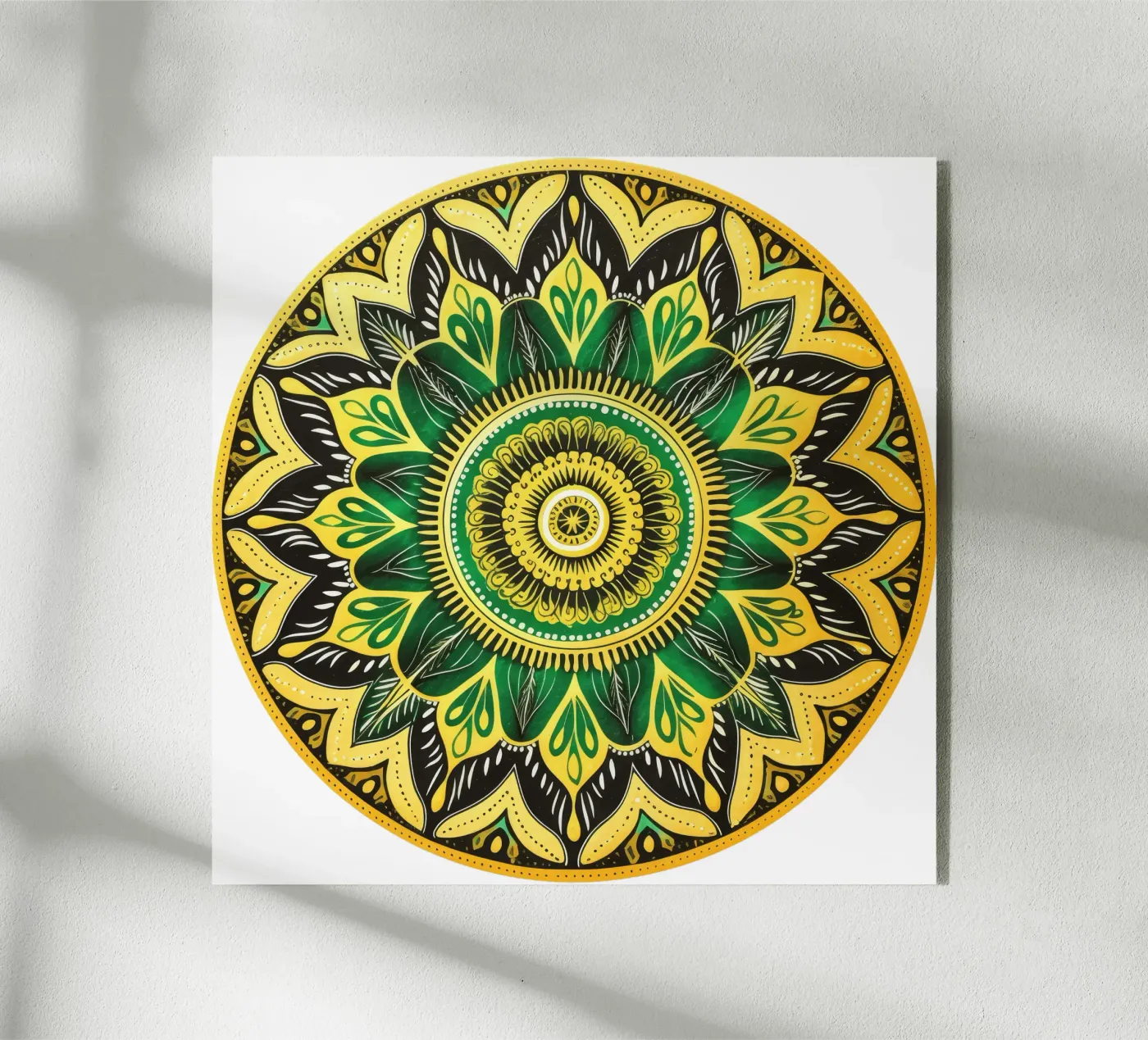 Green Mandala Acryl-Glas von Spiritual Touch
