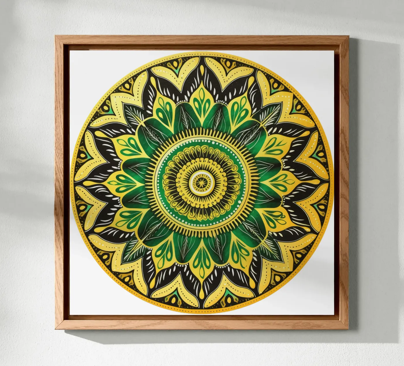 Mandala verde pannello forex da Spiritual Touch