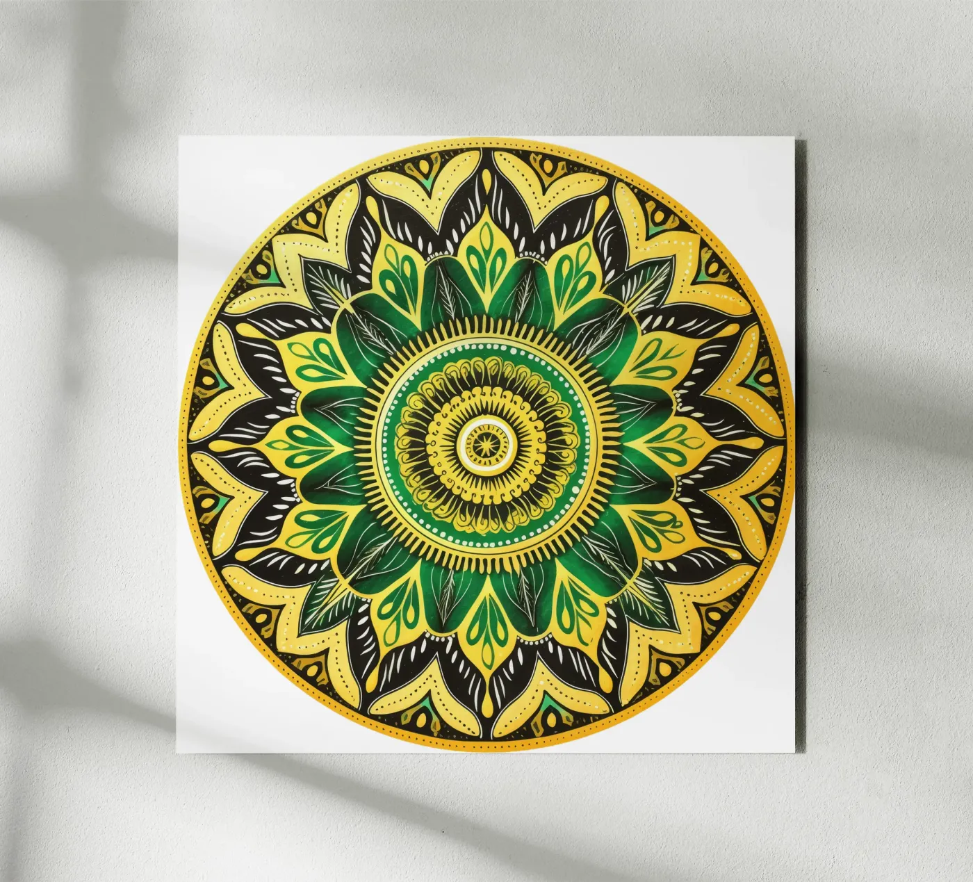 Mandala verde pannello forex da Spiritual Touch
