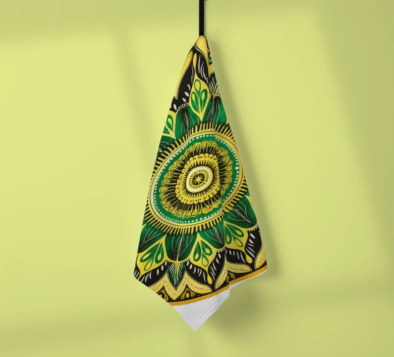 Mandala vert torchon de Spiritual Touch