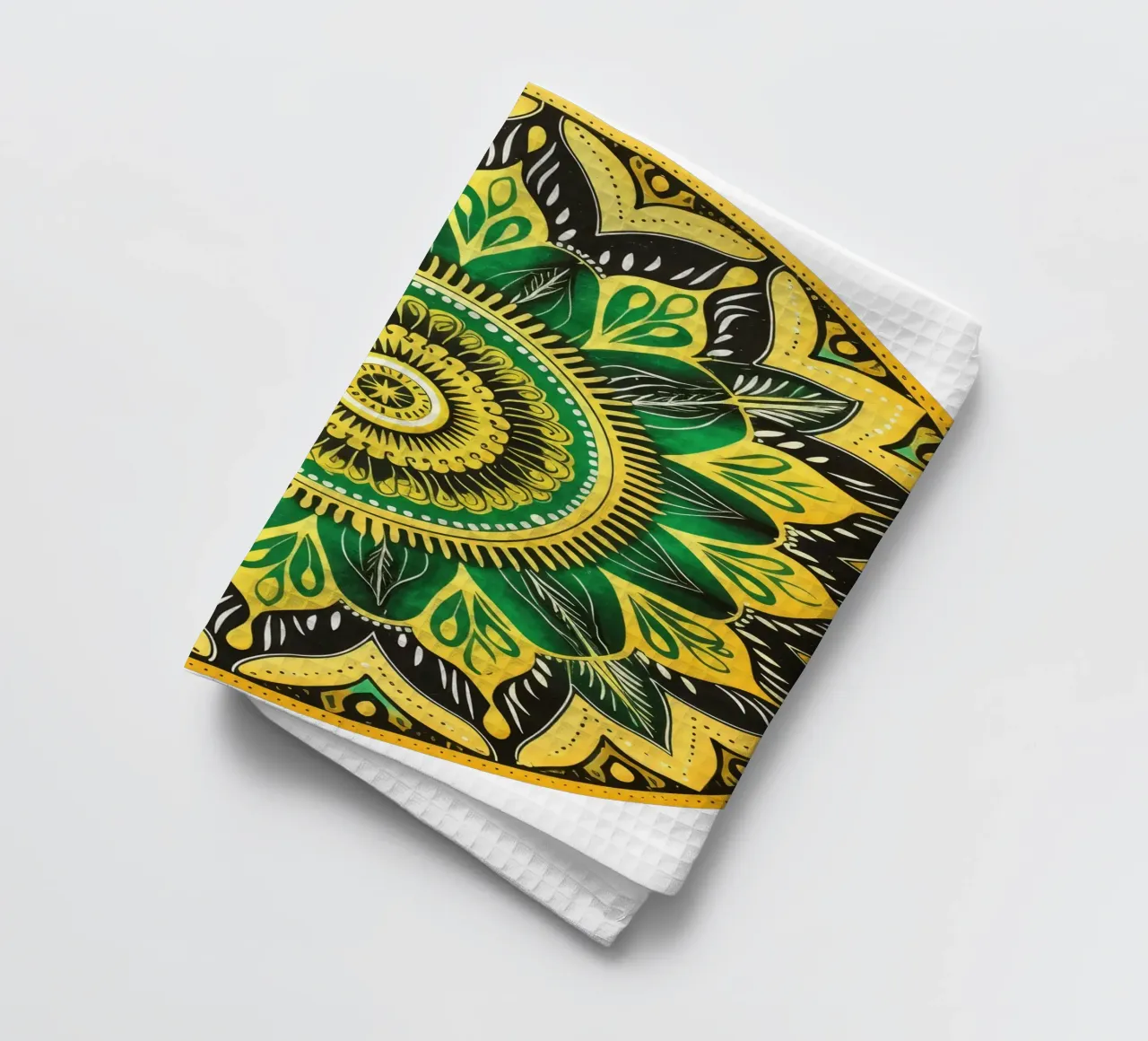 Mandala vert torchon de Spiritual Touch
