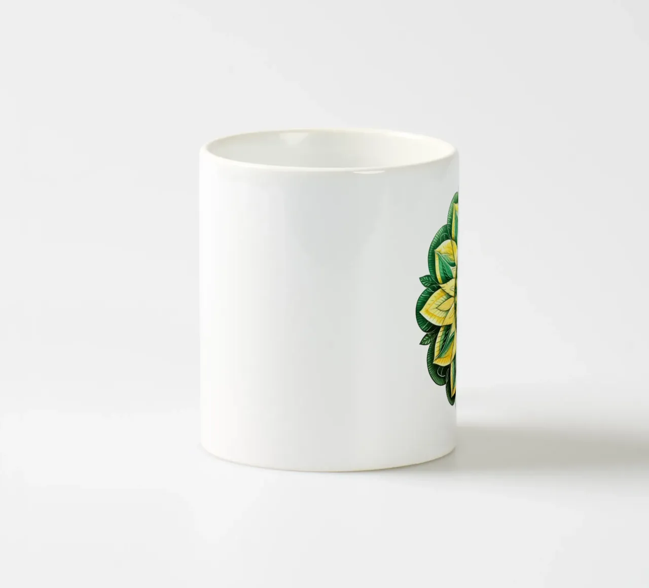 Mandala verde tazza in ceramica da Spiritual Touch