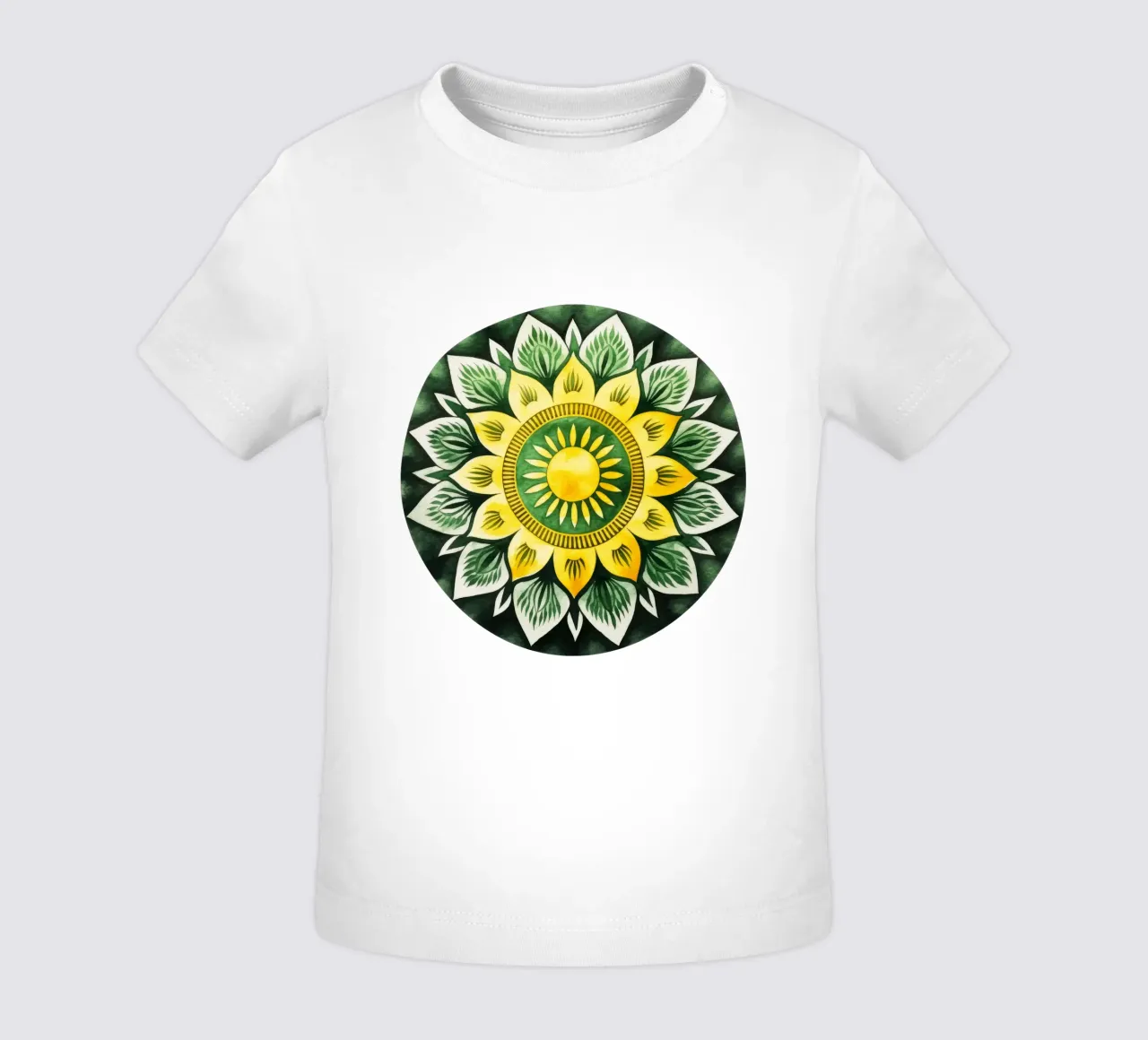 Mandala verde maglietta neonato da Spiritual Touch