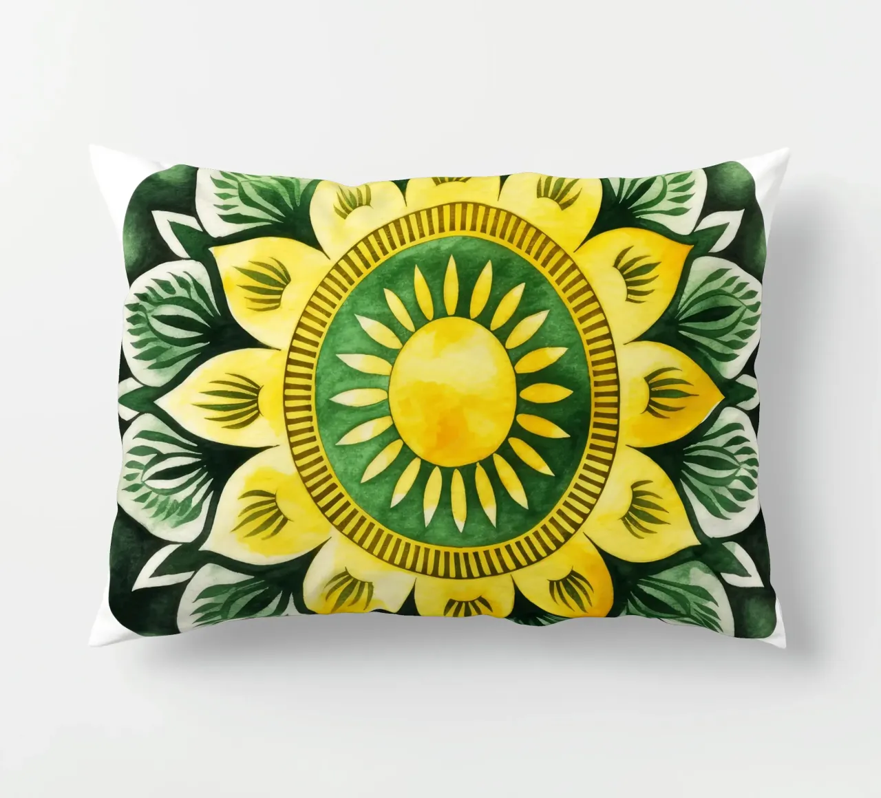 Mandala verde cuscino da Spiritual Touch