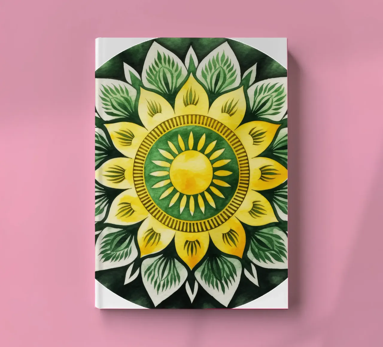 Mandala vert carnet de notes de Spiritual Touch