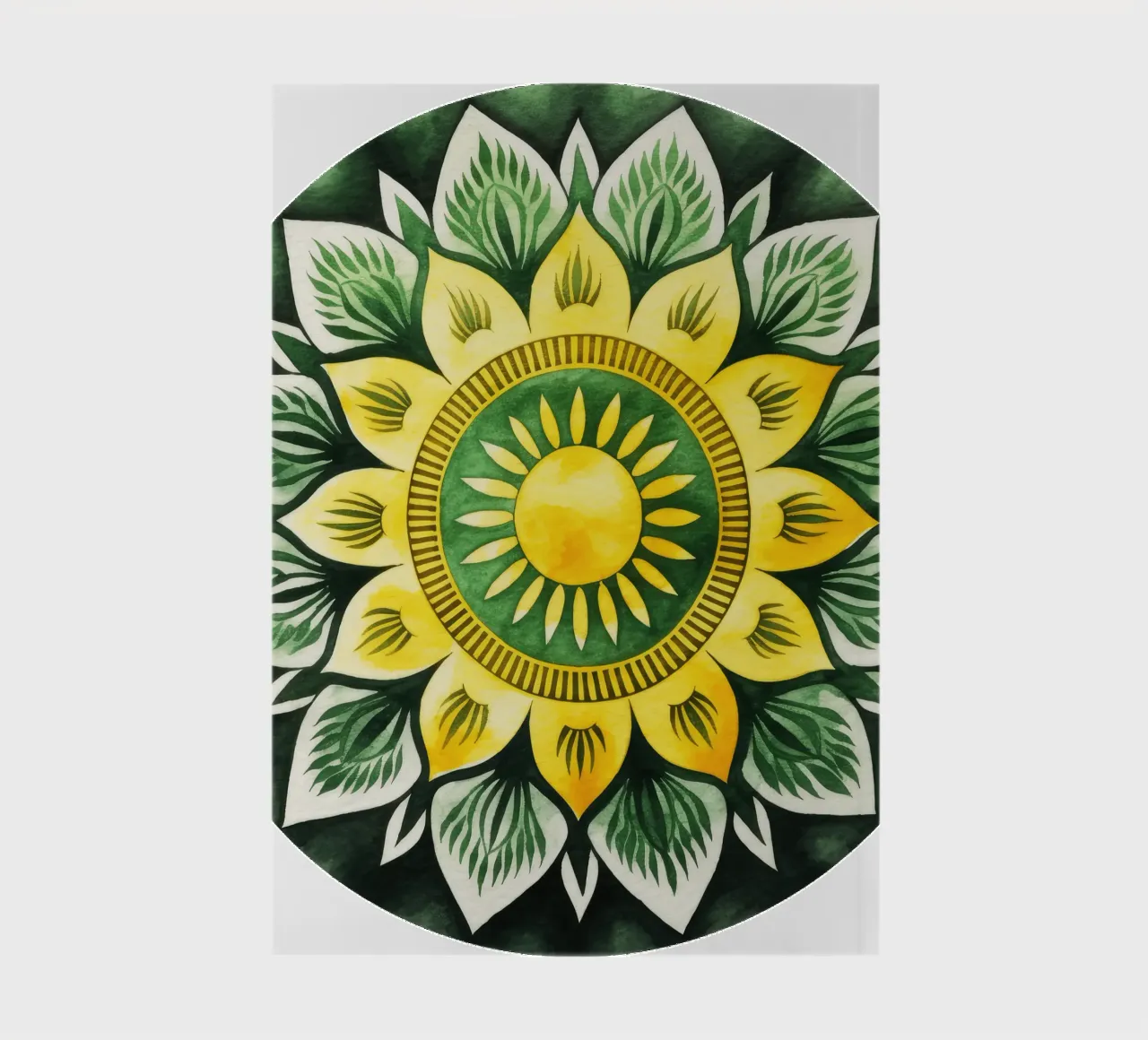 Mandala vert carnet de notes de Spiritual Touch