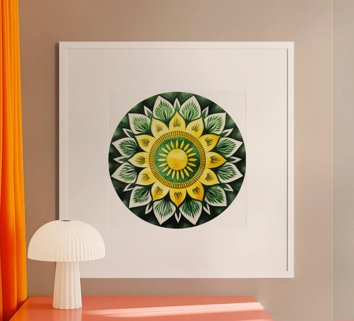 Green Mandala poster da Spiritual Touch