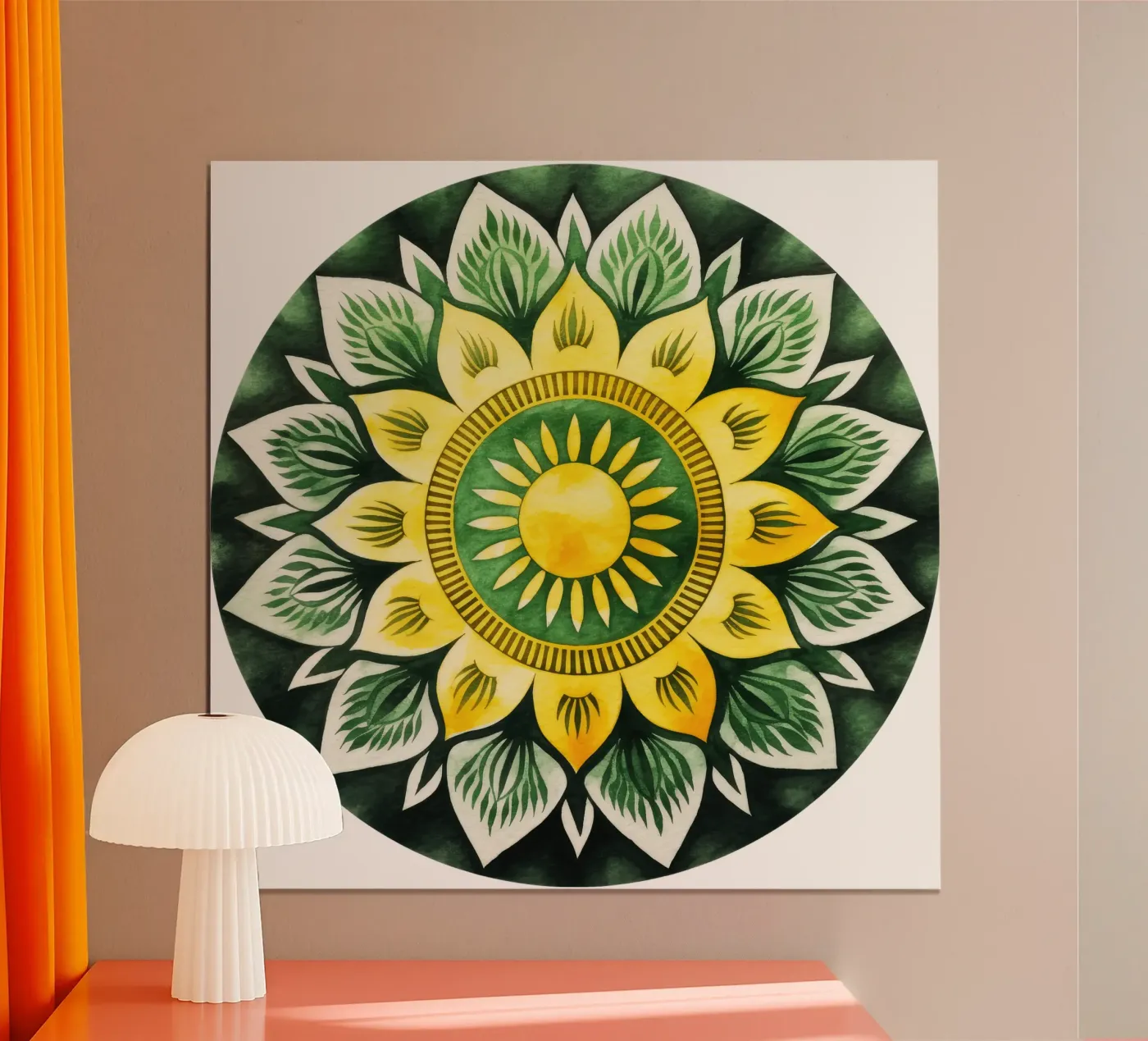 Green Mandala poster da Spiritual Touch