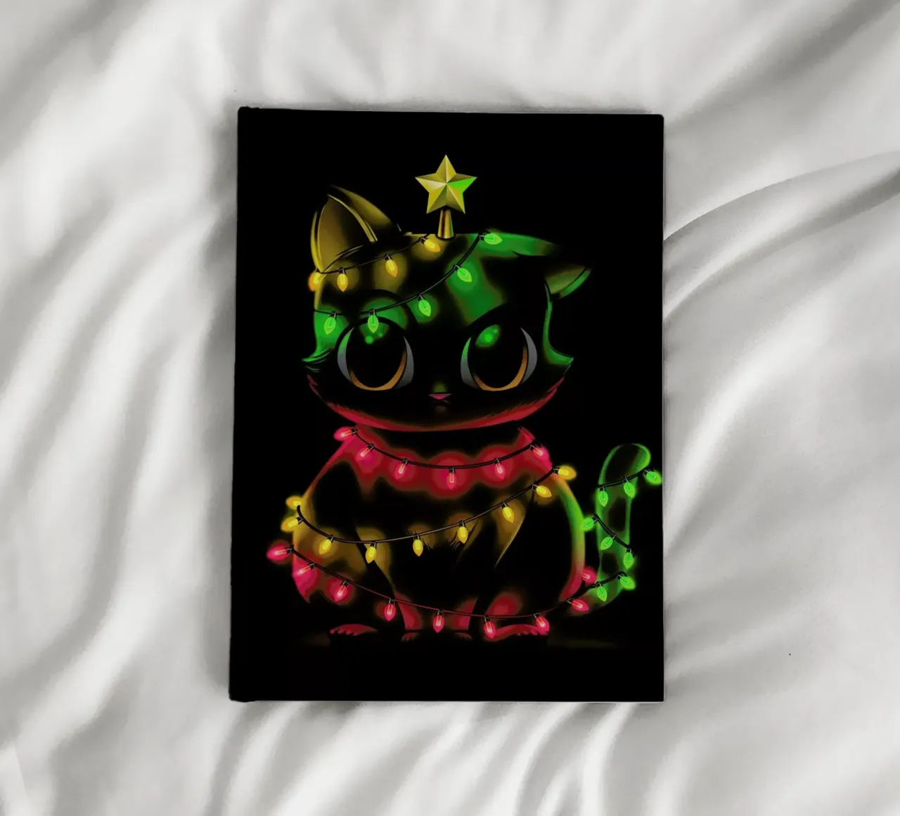 Meow Catmas Lights notebook by Tobe Fonseca
