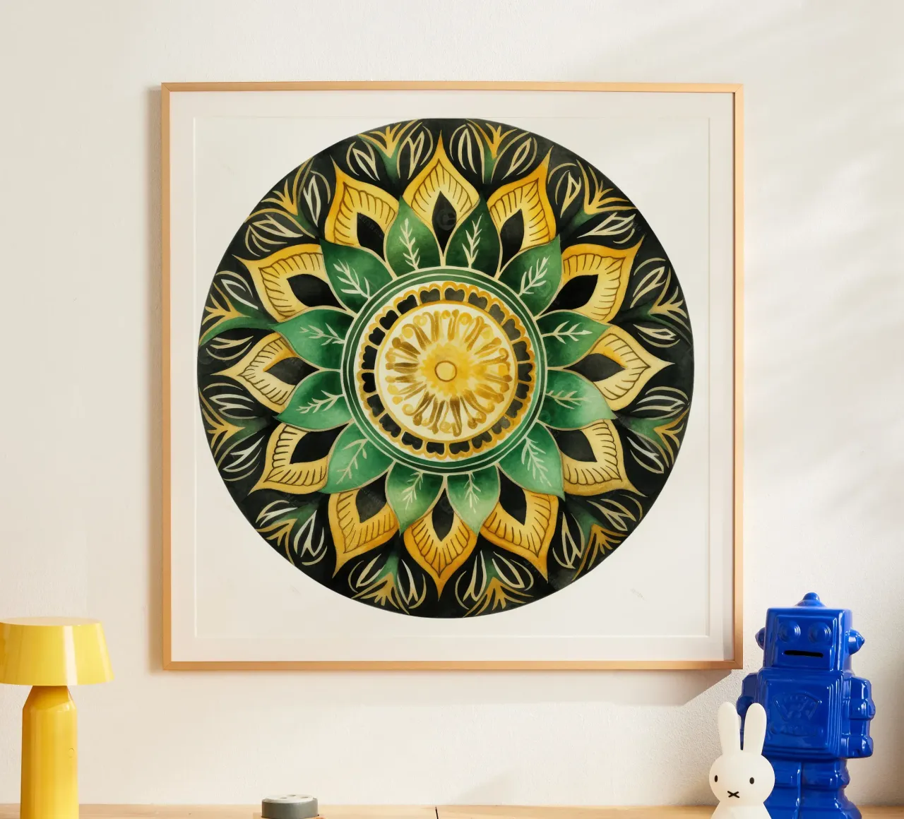 Mandala verde poster da Spiritual Touch