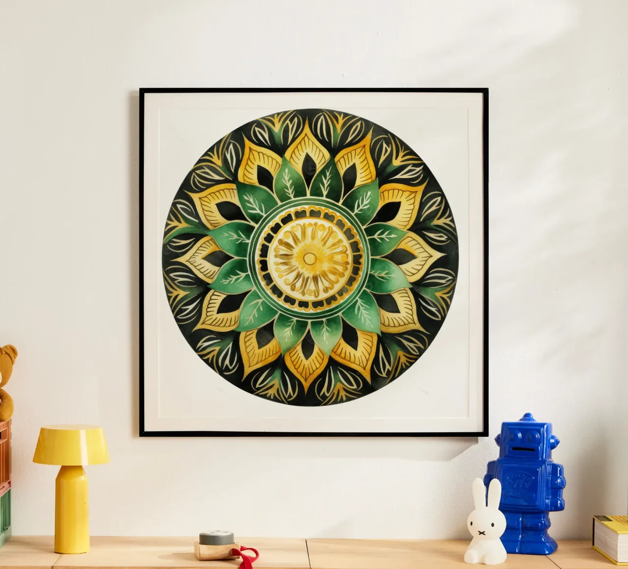 Mandala verde poster da Spiritual Touch