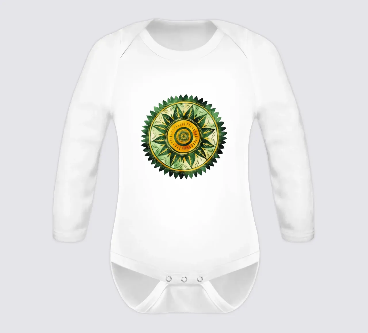Mandala vert body manches longues de Spiritual Touch
